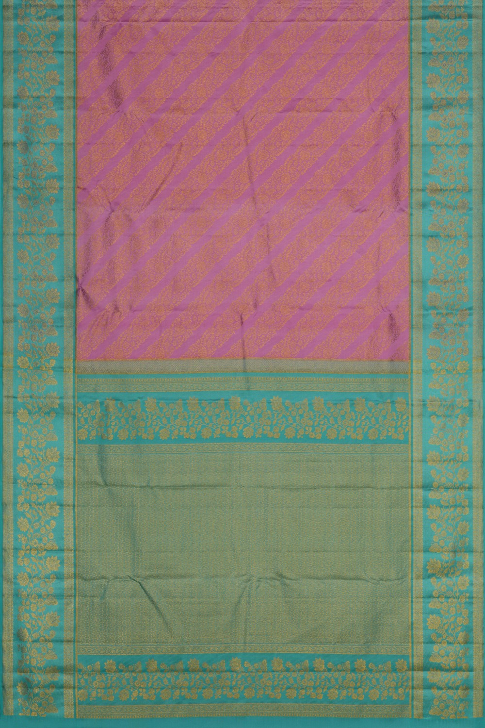 Image of Kanchipattu Brocade Pink Saree